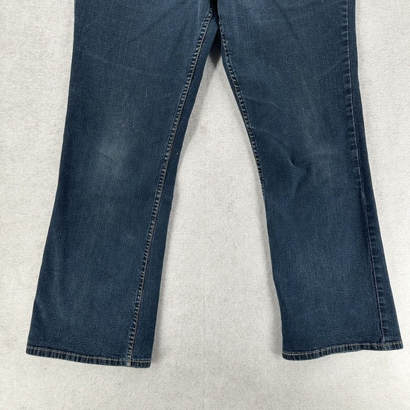 Signature by Levis At Waist Bootcut Blue Denim Flare Jeans Womens 14 Short 32X28 - Picture 4 of 11